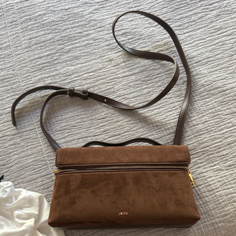 JW PEI Chocolate Brown Crossbody Bag